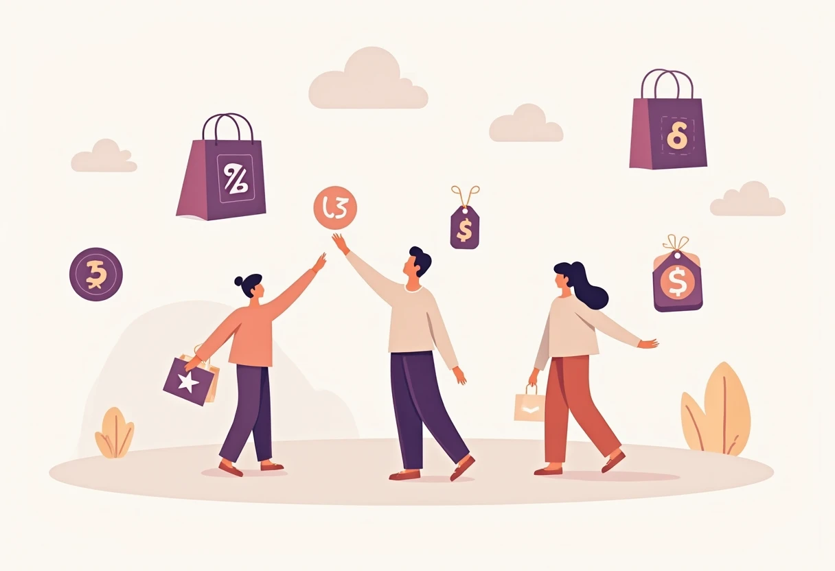 Illustration of fashion savings