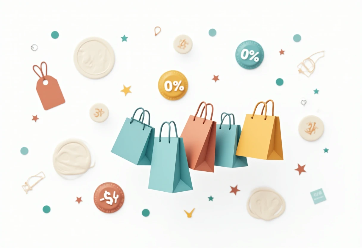 Illustration of shopping deals