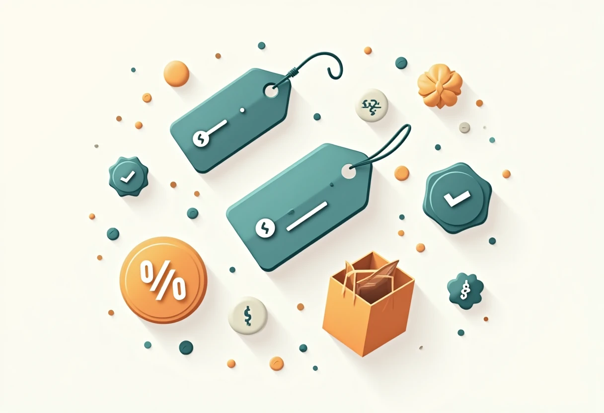 Fashion savings illustration