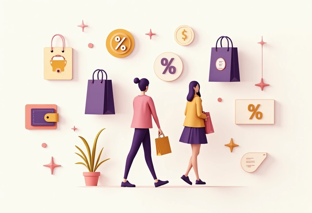 Shopping deals illustration