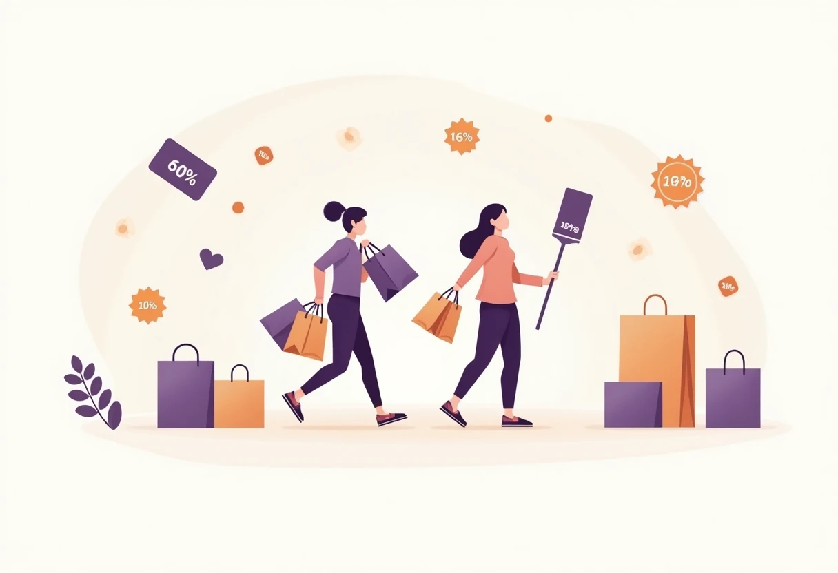 Illustration de coupons de réduction